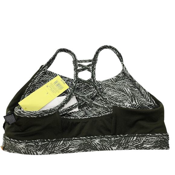 NWT All In Motion Low Support Sports Bra L Olive Green Ladder Back Yoga Gym - Picture 6 of 9